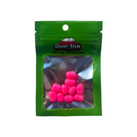 Dual-Sponge - Dual-Sponge, 10mm, roz fluo, Dual Fish