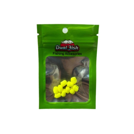 Dual-Sponge - Dual-Sponge, 6mm, galben fluo, Dual Fish