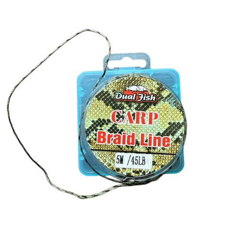 Fir CARP BRAID LINE LEADCORE, 5M, rezistenta 45lb( 20.41 kg), Dual Fish [1]