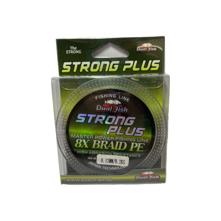 Fire crap - Fir TEXTIL 8X STRONG PLUS, 150 m, grosime de 0,12 mm, rezistenta 8,2 kg, Dual Fish