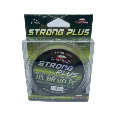 Fire crap - Fir TEXTIL 8X STRONG PLUS, 150 m, grosime de 0,14 mm, rezistenta 9,5 kg, Dual Fish