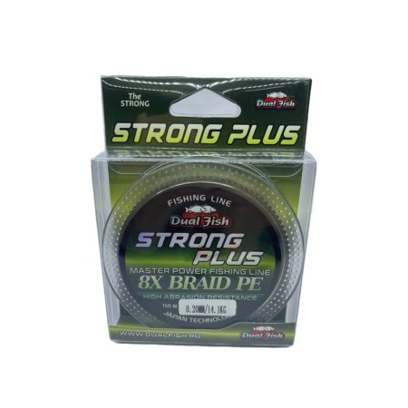 Fire crap - Fir TEXTIL 8X STRONG PLUS, 150 m, grosime de 0,20 mm, rezistenta 14,1 kg, Dual Fish