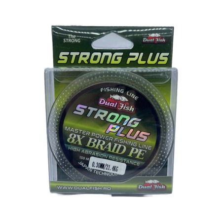 Fire crap - Fir TEXTIL 8X STRONG PLUS, 150 m, grosime de 0,30 mm, rezistenta 21,4 kg, Dual Fish