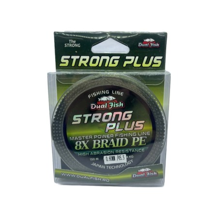 Pescuit la crap - Fir TEXTIL 8X STRONG PLUS, 150 m, grosime de 0,60 mm, rezistenta 45,5 kg, Dual Fish