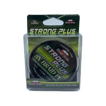 Pescuit la crap - Fir TEXTIL 8X STRONG PLUS, 20 m, grosime de 0,18 mm, rezistenta 13,2 kg, Dual Fish