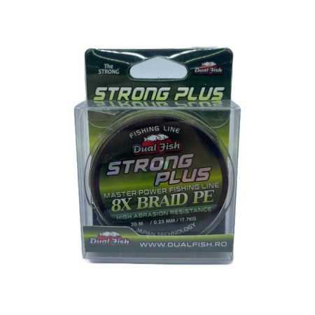 Pescuit la crap - Fir TEXTIL 8X STRONG PLUS, 20 m, grosime de 0,23 mm, rezistenta 17,7 kg, Dual Fish