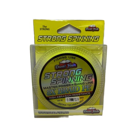 Fire rapitor - Fir TEXTIL 8X STRONG SPINNING, 150 m, grosime de 0,08 mm, rezistenta 12,9 kg, Dual Fish