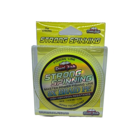 Fire rapitor - Fir TEXTIL 8X STRONG SPINNING, 150 m, grosime de 0,18 mm, rezistenta 23,1 kg, Dual Fish