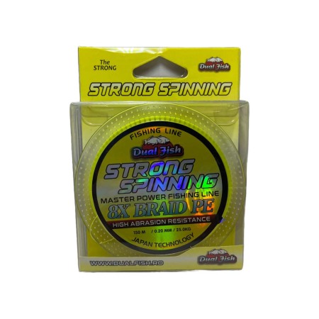 Fire rapitor - Fir TEXTIL 8X STRONG SPINNING, 150 m, grosime de 0,20 mm, rezistenta 25,0 kg, Dual Fish