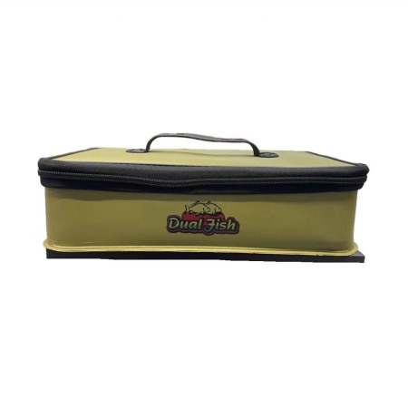 Genți pentru pescuit - Geanta pentru pescuit dreptunghiulara, impermeabila,sistem modular pentru organizare, dimensiune 38 CM X 28 CM, Dual Fish