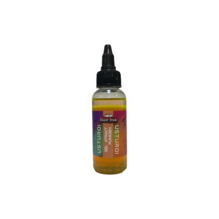 Gel atract - Gel atract feeder-crap fumigen, pentru pescuit, aroma de USTUROI, 50 ml, Dual Fish