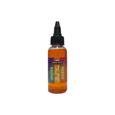 Gel atract - Gel atract feeder-crap, pentru pescuit, aroma de MIERE, 50 ml, Dual Fish