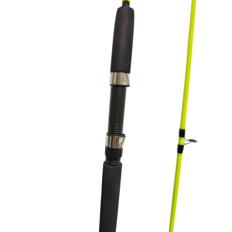 Lanseta fibra de sticla plină CAT-FISH yellow, 2.4M, Dual Fish [4]