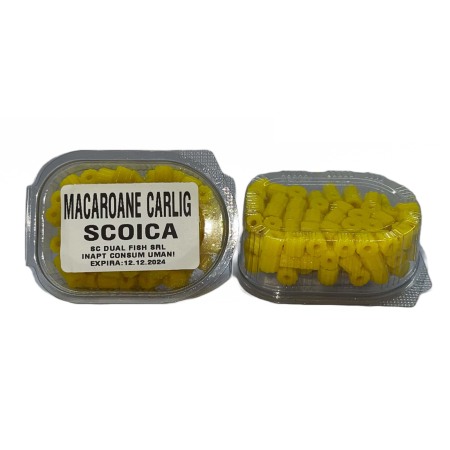 Nade si momeli - Macaroane Carlig, aroma de SCOICA, 30 gr, Dual Fish