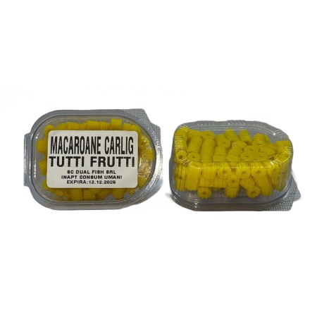 Nade si momeli - Macaroane Carlig, aroma de TUTTI-FRUTTI, 30 gr, Dual Fish