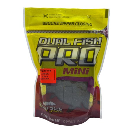 Momeala pentru pescuit briquet - Momeala pentru pescuit briquet srot floarea soarelui, dreptunghiulara, aroma de NATUR, 10 bucati /pachet, Dual Fish