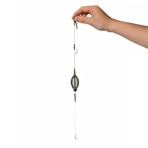 Monturi crap - Montura crap-caras, 40gr, 2 Carlige, Dual Fish