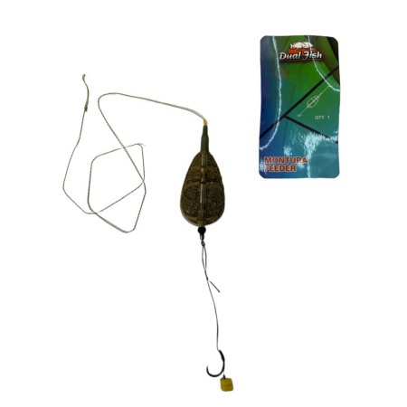 Monturi feeder - Montura method feeder 3, 30 GR, numar carlig 10, Dual Fish