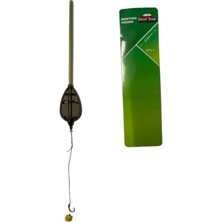 Monturi feeder - Montura method feeder cu tija 1, 40 GR, numar carlig 8, Dual Fish