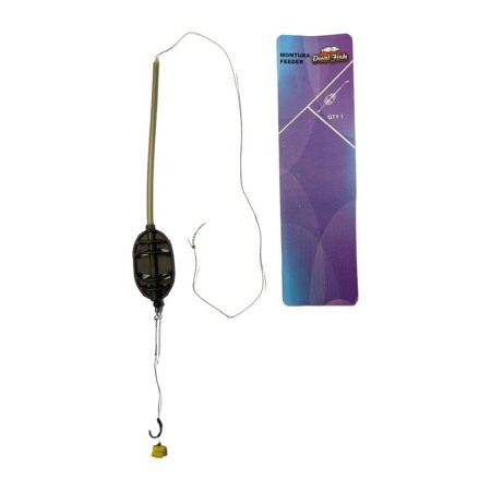 Monturi feeder - Montura method feeder cu tija 3, 40 GR, numar carlig 8, Dual Fish