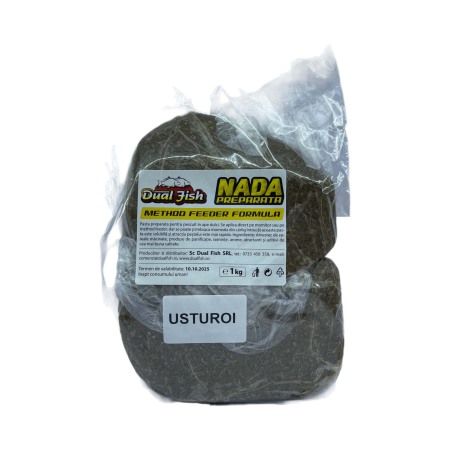 Nada preparata special method feeder - Nada preparata Special Method Feeder sub forma de pasta pentru pescuit, aroma de USTUROI, 1 kg, Dual Fish