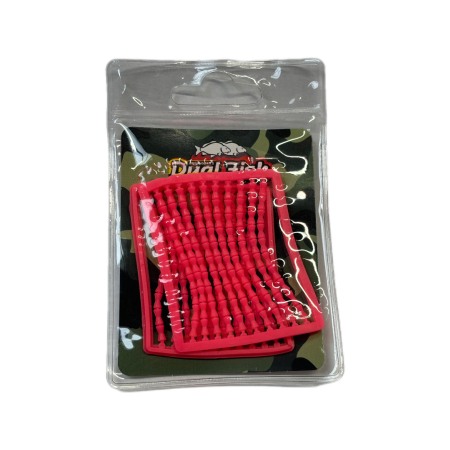 Opritori porumb / boilies - Opritori pentru montura fir de par, plastic, culoare ROZ, Dual Fish