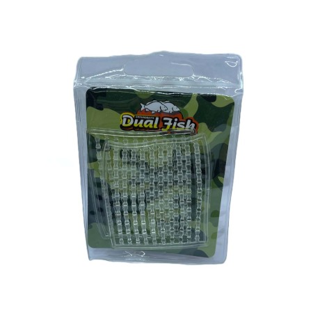 Opritoare porumb - Opritori pentru montura fir de par silicon, 2 bucati /plic, Dual Fish