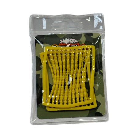 Opritori porumb / boilies - Opritori pentru montura fir de par, silicon, culoare galben, Dual Fish