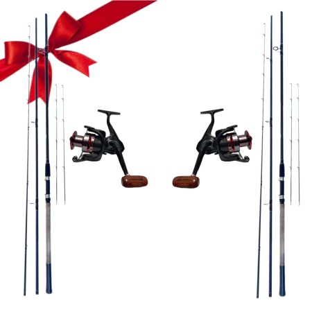 Pachete de primavara - Pachet de primavara cu 2 lansete si 2 mulinete + transport GRATUIT, Dual Fish