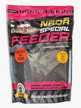 PELETE 2MM BOOM DE FUM SPECIAL FEEDER - PELETE 2MM, BOOM DE FUM SPECIAL FEEDER, AROMA DE KRILL, 750GR, DUAL FISH