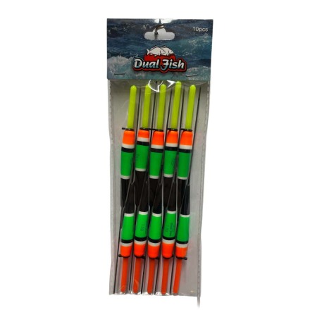 Plute - Pluta fixa undita, gramaj :  1,5  grame,  10 bucati /set, Dual Fish