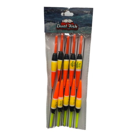 Plute - Pluta fixa undita, gramaj :  2,5  grame,  10 bucati /set, 1 Dual Fish