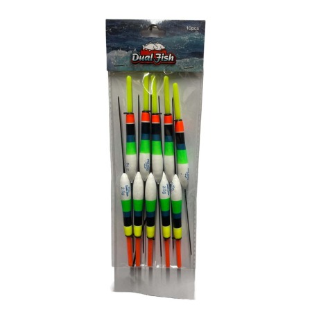 Plute - Pluta fixa undita, gramaj :  2,5  grame,  10 bucati /set, 2 Dual Fish