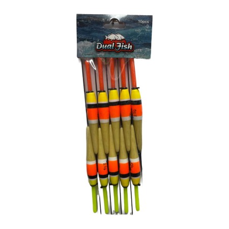 Plute - Pluta fixa undita, gramaj :  2,5  grame,  10 bucati /set, 3 Dual Fish