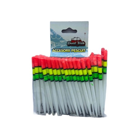 Plute tip creion , lungime -  16 cm,   50 bucati /set, Dual Fish