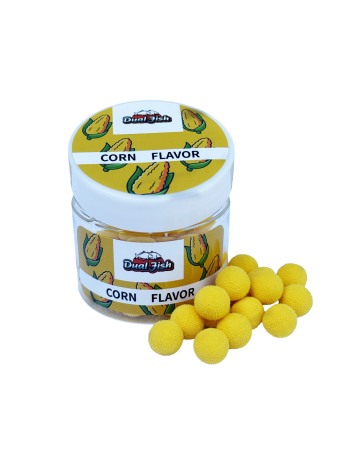 POM-POM - POM-POM, aroma de porumb dulce, dimensiune de 8 mm, Dual Fish