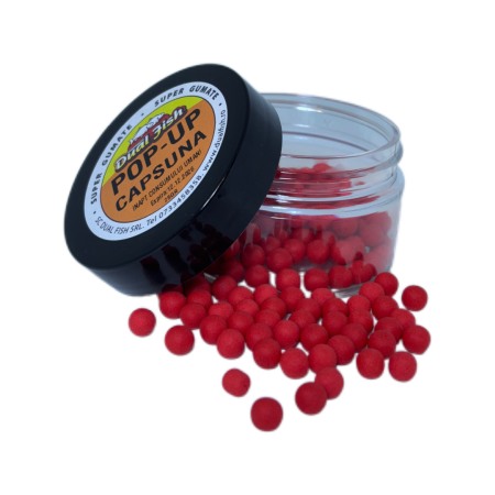 Pop-up - Pop Up, aroma de CAPSUNA, dimensiune de 8 mm, 25 gr, Dual Fish