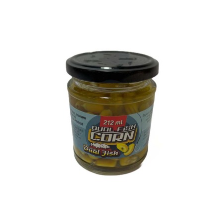 Porumb la borcan cu zeama - Porumb Borcan cu Zeama, aroma de CAPSUNI-GALBEN, 212 ml, Dual Fish