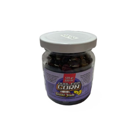 Porumb la borcan fara zeama - Porumb Borcan fara Zeama, aroma de PRUNA, 125 gr /220 ml, Dual Fish