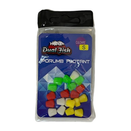 Momeala silicon - Porumb flotant din silicon, pentru pescuit, S, Dual Fish