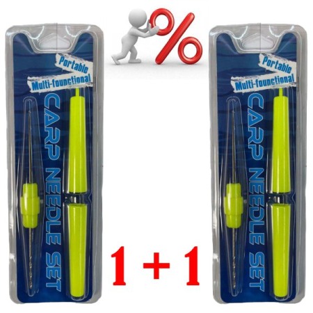 Promotii - PROMOTIE 1+1! Set croseta + burghiu cu husa, pentru pescuit, Dual Fish