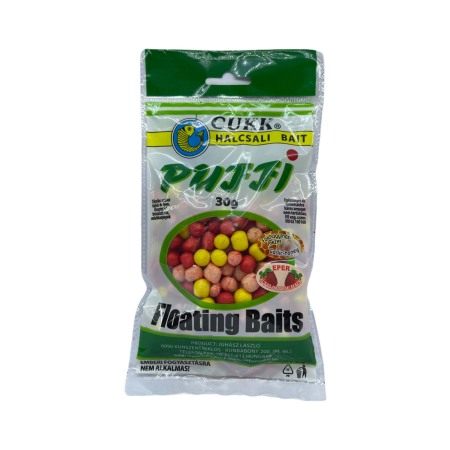 Pufuleti CUKK - Pufuleti CUKK, dimensiune mediu ,aroma de 3 IN 1 (USTUROI, CAPSUNI SI MIERE), 30 gr,  CUKK
