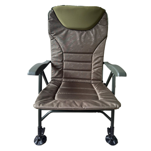 Scaune - Scaun impermeabil cadru metal cu spătar, 150kg rezistenta, (cod HBA 1010), Dual Fish