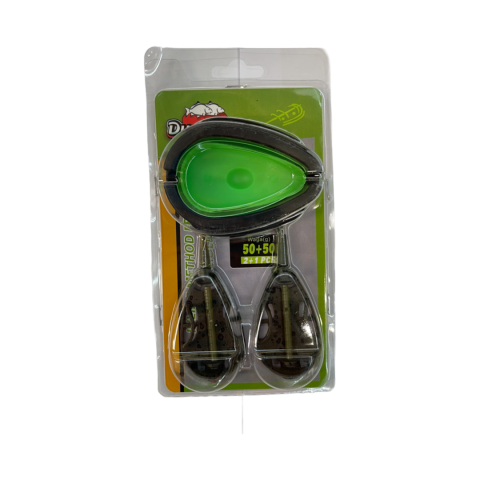 Momitoare method feeder - Set matrita + 2 momitoare method feeder, 50 GR + 50 GR, Dual Fish