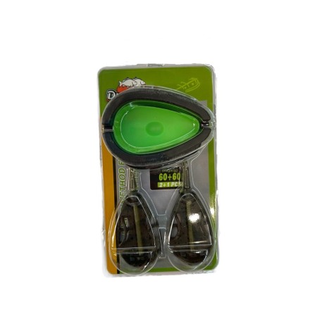 Momitoare method feeder - Set matrita + 2 momitoare method feeder, 60 GR + 60 GR, Dual Fish