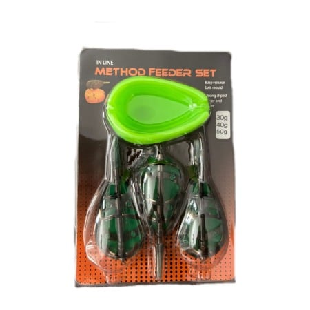 Plumbi/Momitoare feeder - Set matrita + 3 momitoare method feeder, 30 GR + 40 GR + 50 GR, Dual Fish