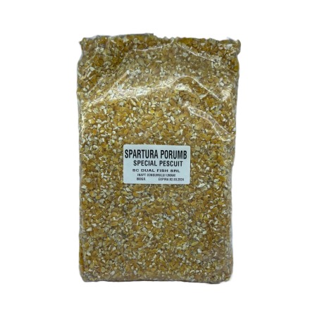 Canepa, cauciuc crap, spărtură - Spartura de porumb pentru pescuit, 800 gr, Dual Fish