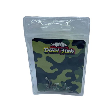 Accesorii feeder - Spini cu silicon 7 mm, 10 bucati/plic, Dual Fish
