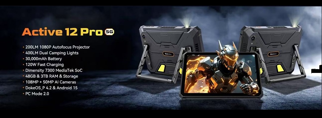 Blackview Active 12 pro cu proiector video