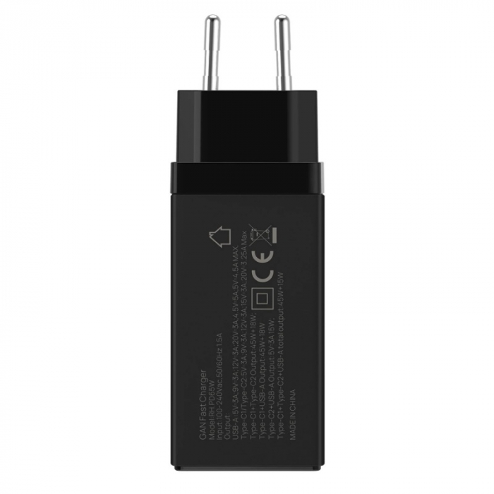 Incarcator Doogee 65W GaN Fast Charger Negru [7]